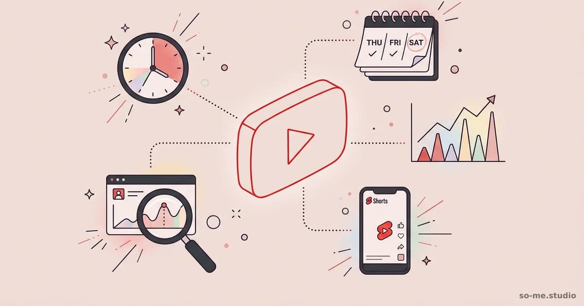 Cover image for Best Times to Upload on YouTube (Day + Hour Data)