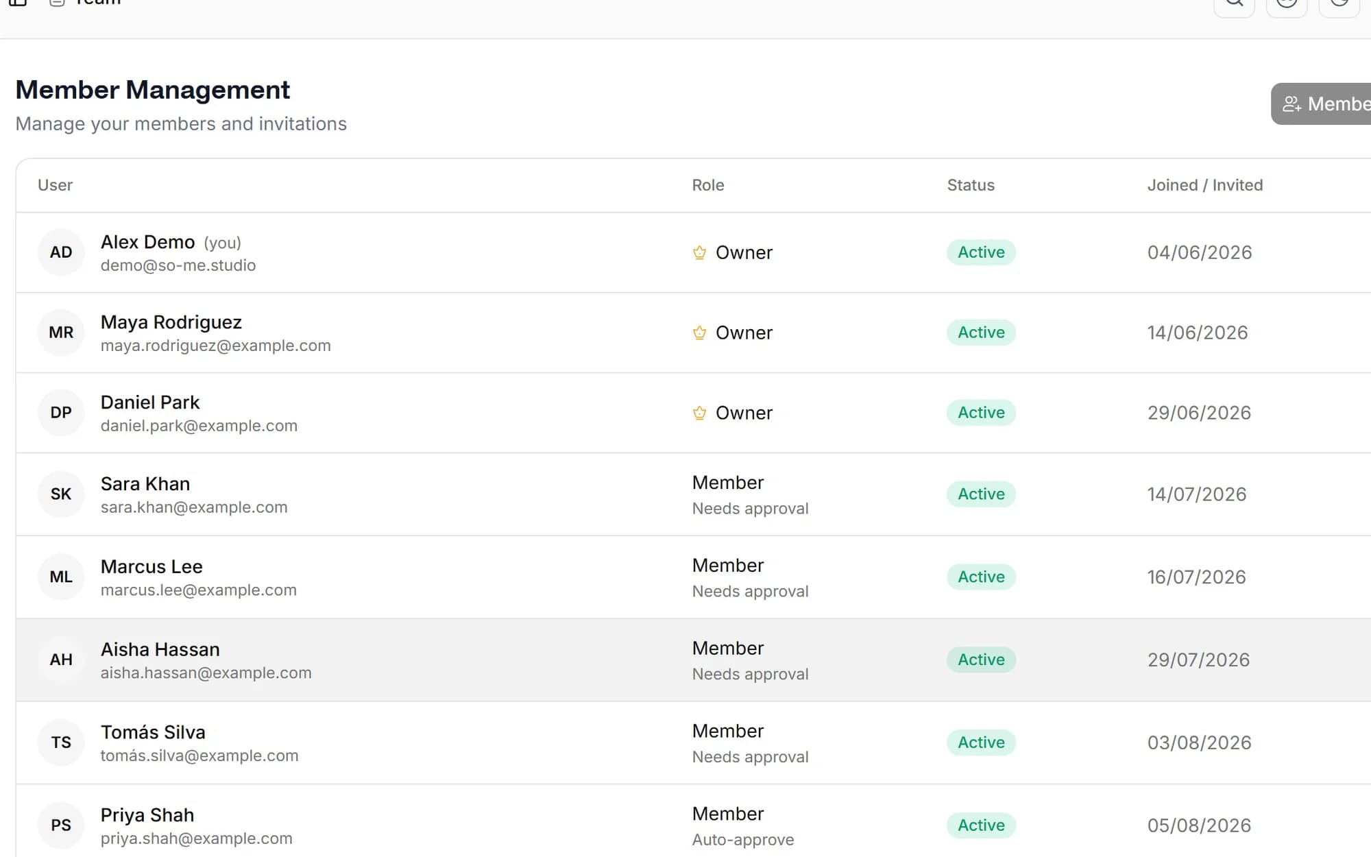 Approvals before anything publishes screenshot